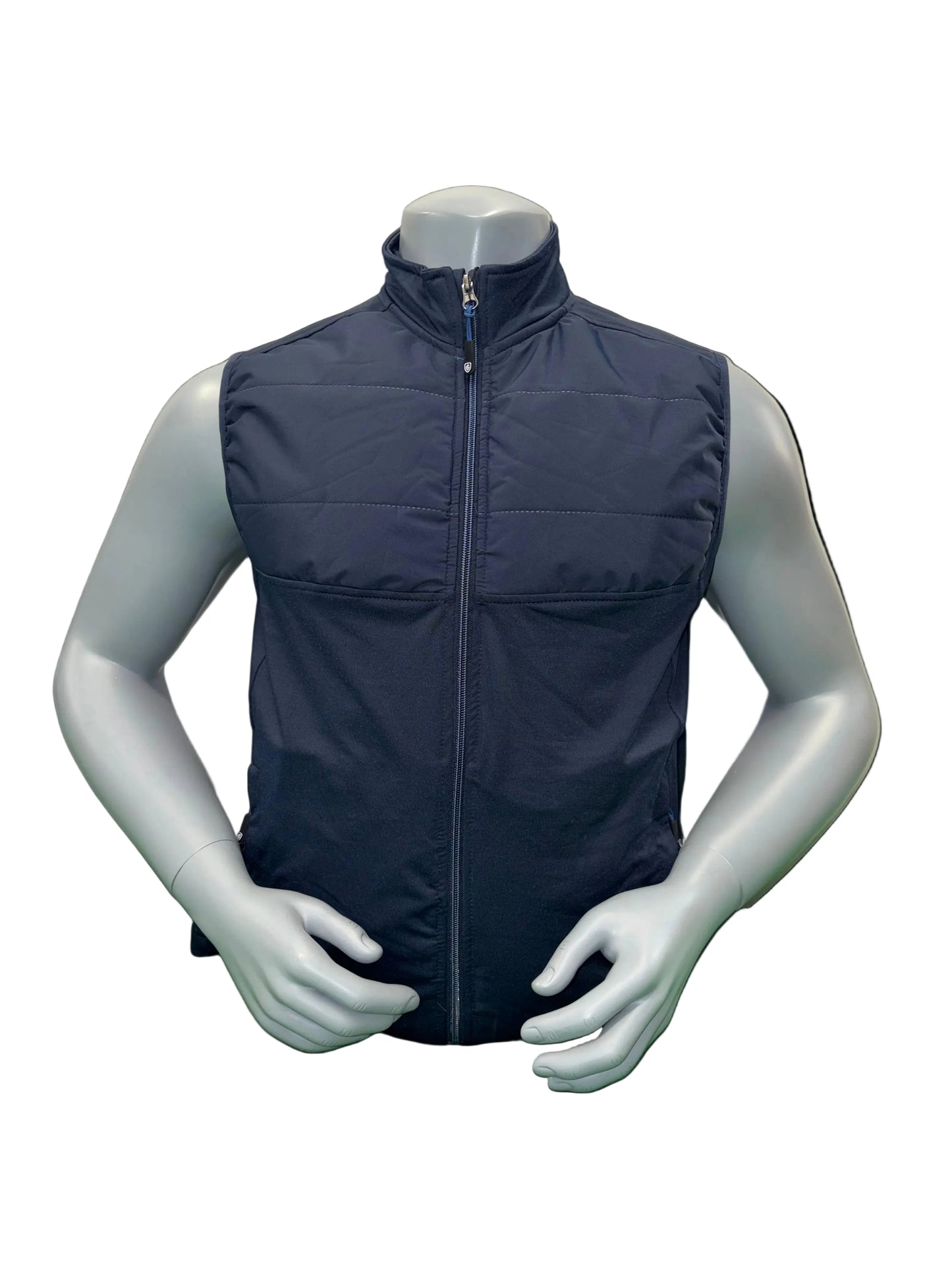 Island Green Padded Gilet - Navy