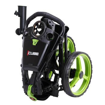 Cube Cart 3.0 - 3 Wheel Golf Trolley - Charcol / Lime