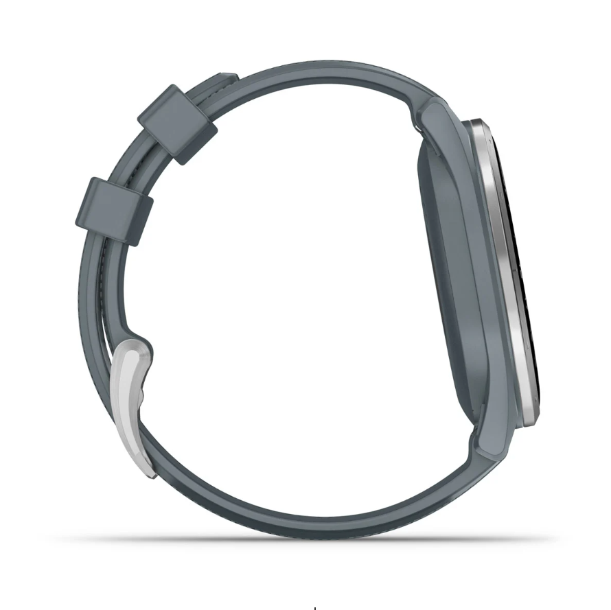 Garmin Approach S44 Golf Watch - Silver Aluminium Bezel with Twilight Silicone Band