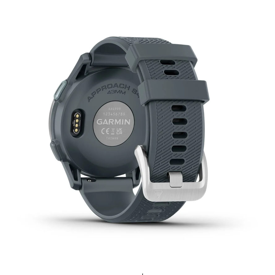 Garmin Approach S44 Golf Watch - Silver Aluminium Bezel with Twilight Silicone Band