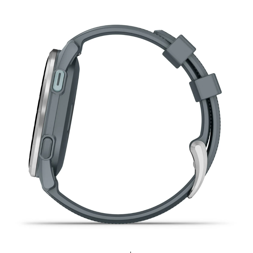 Garmin Approach S44 Golf Watch - Silver Aluminium Bezel with Twilight Silicone Band