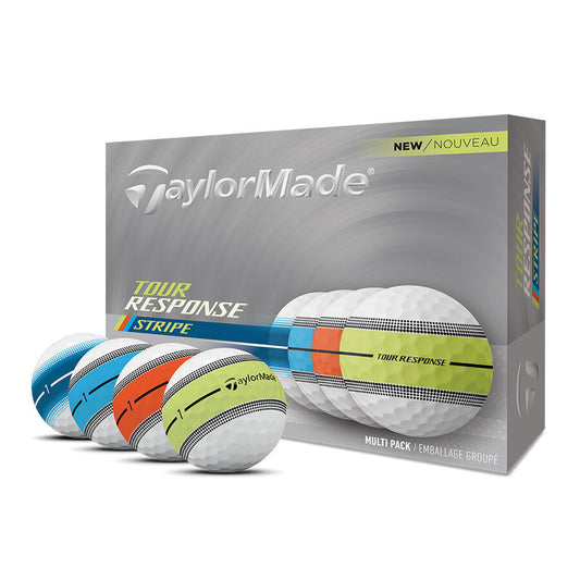 Taylormade Tour Response Stripe - Neon Multipack Dozen