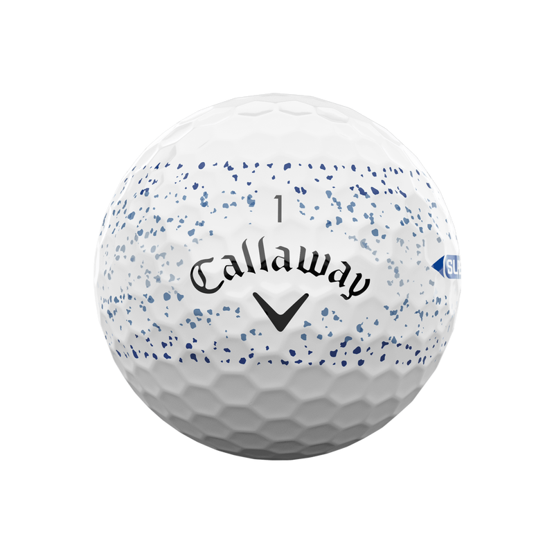 Callaway Supersoft BLUE SPLATTER Golf Balls ( Dozen ) 2 FOR £50!
