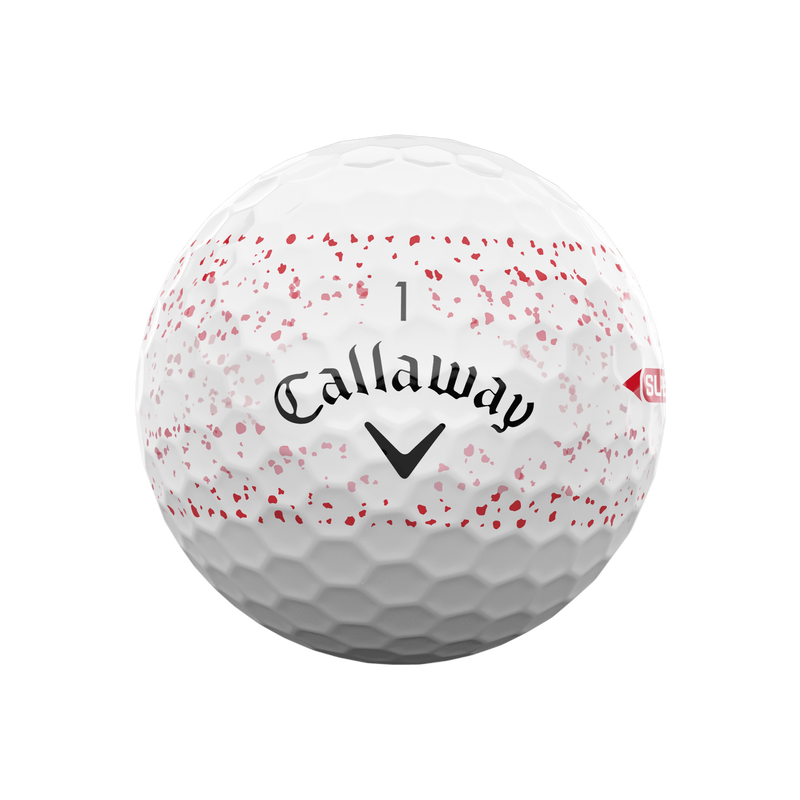 Callaway Supersoft RED SPLATTER Golf Balls ( Dozen ) 2 FOR £50!