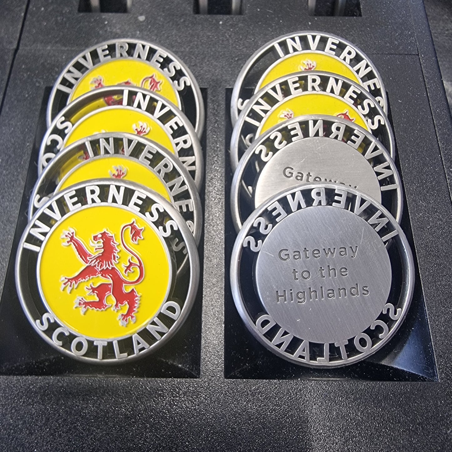 Two sided Golf Ball Marker - Inverness / Highlands