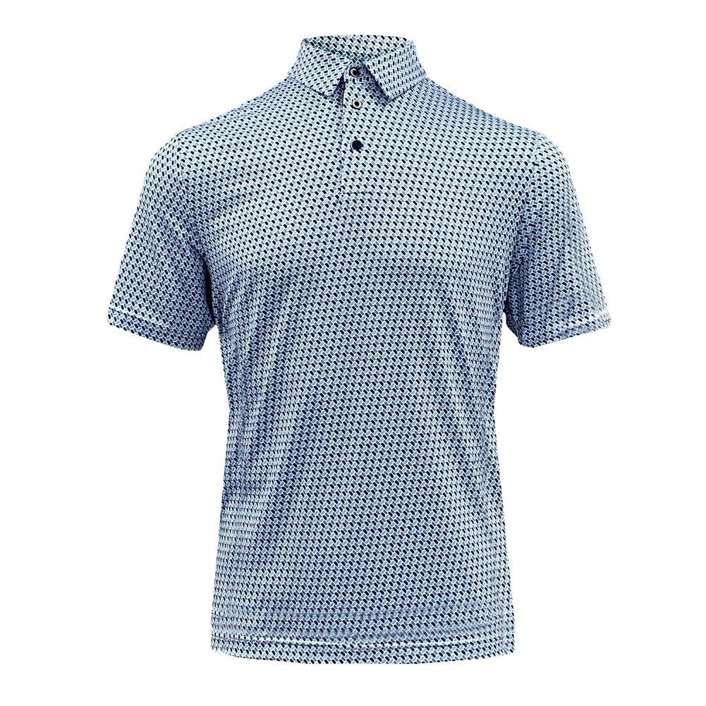All Over Geo Print Shirt - Blue