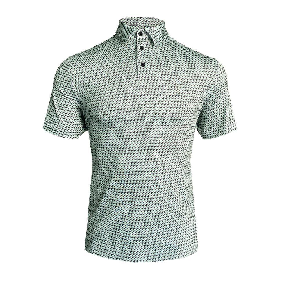 All Over Geo Print Shirt - Green