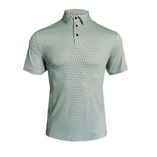 All Over Geo Print Shirt - Green