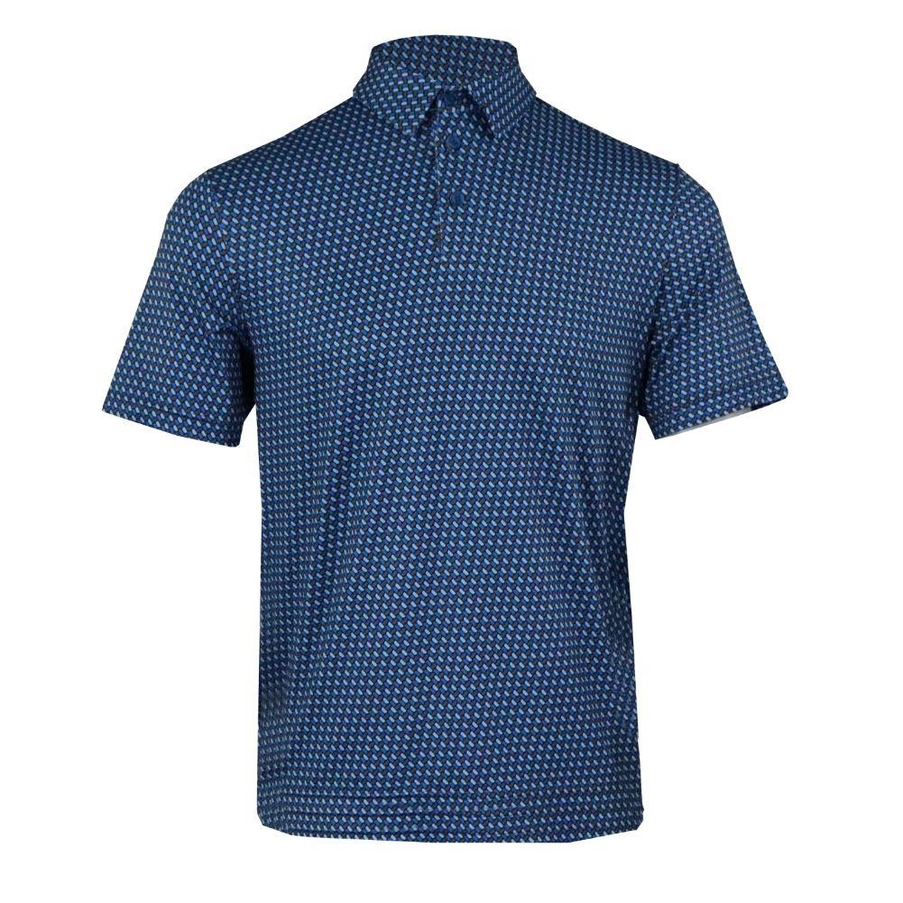 All Over Geo Print Shirt - Navy