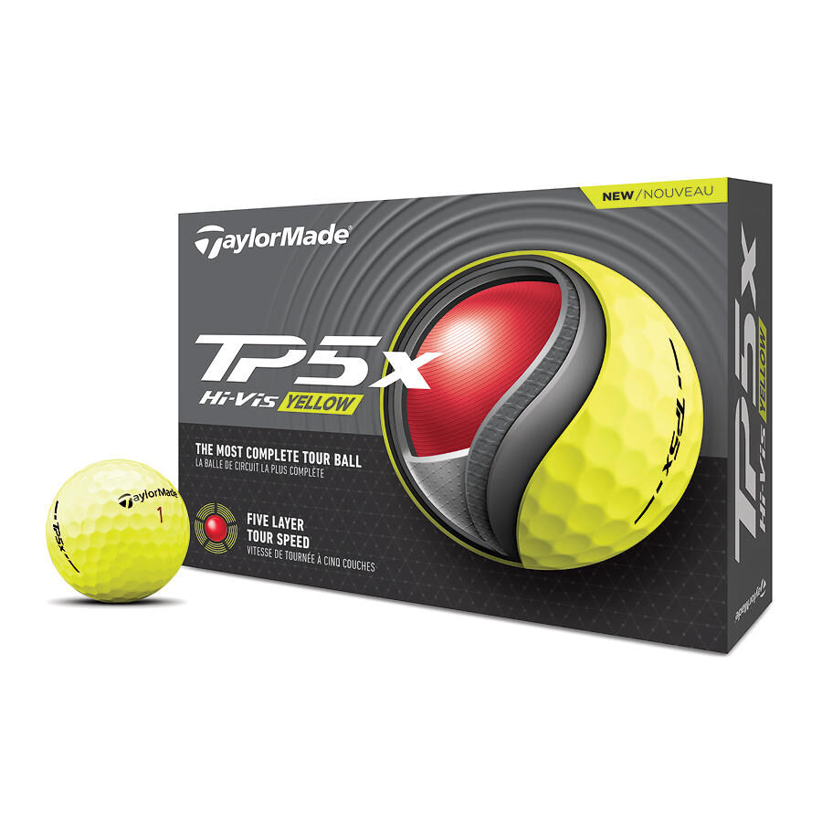 Taylormade TP5X golf balls -  Yellow Dozen