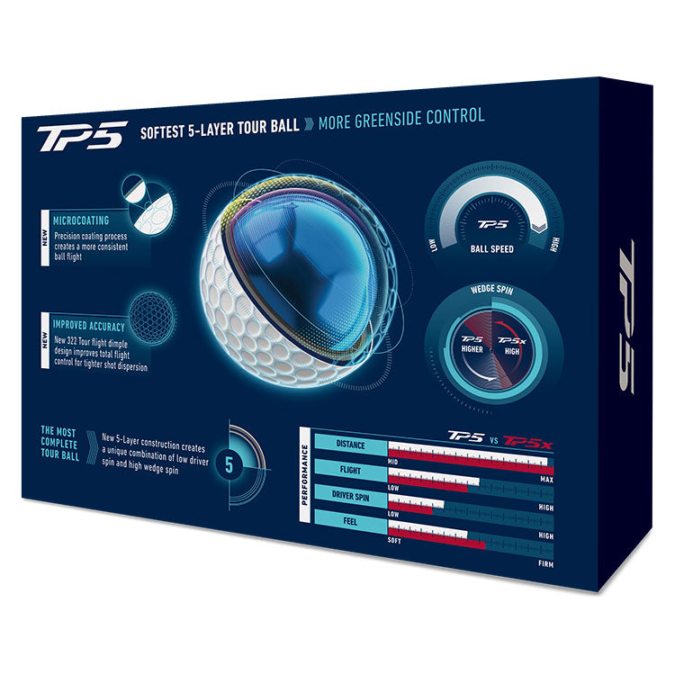 Taylormade TP5 golf balls - White Dozen