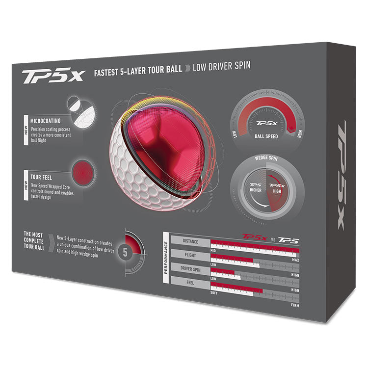 Taylormade TP5X golf balls - White Dozen