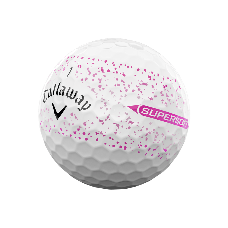 Callaway Supersoft Pink Splatter Dozen Golf Balls