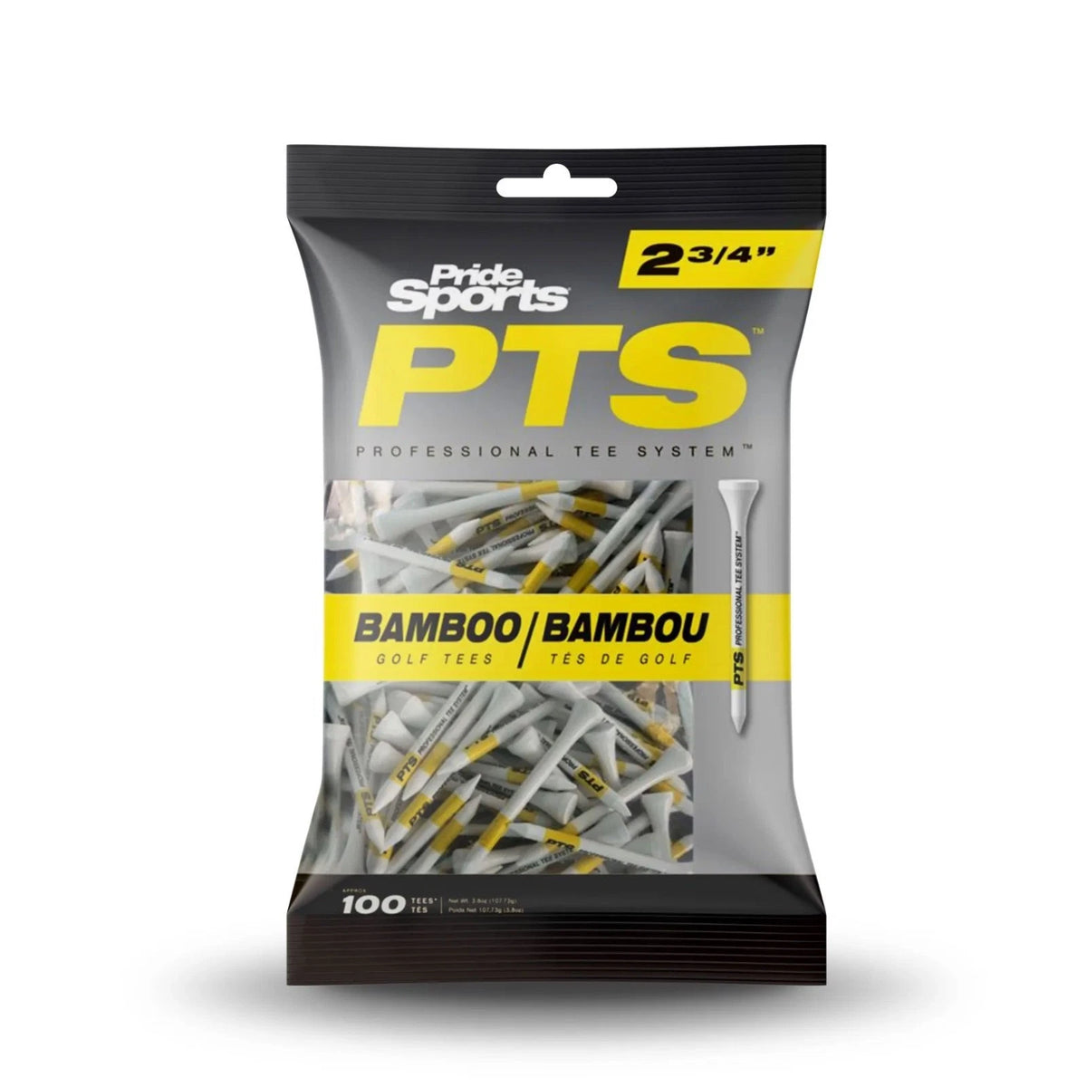 Pride Sports PTS Bamboo 2 3/4" Golf Tees (100 Pack)