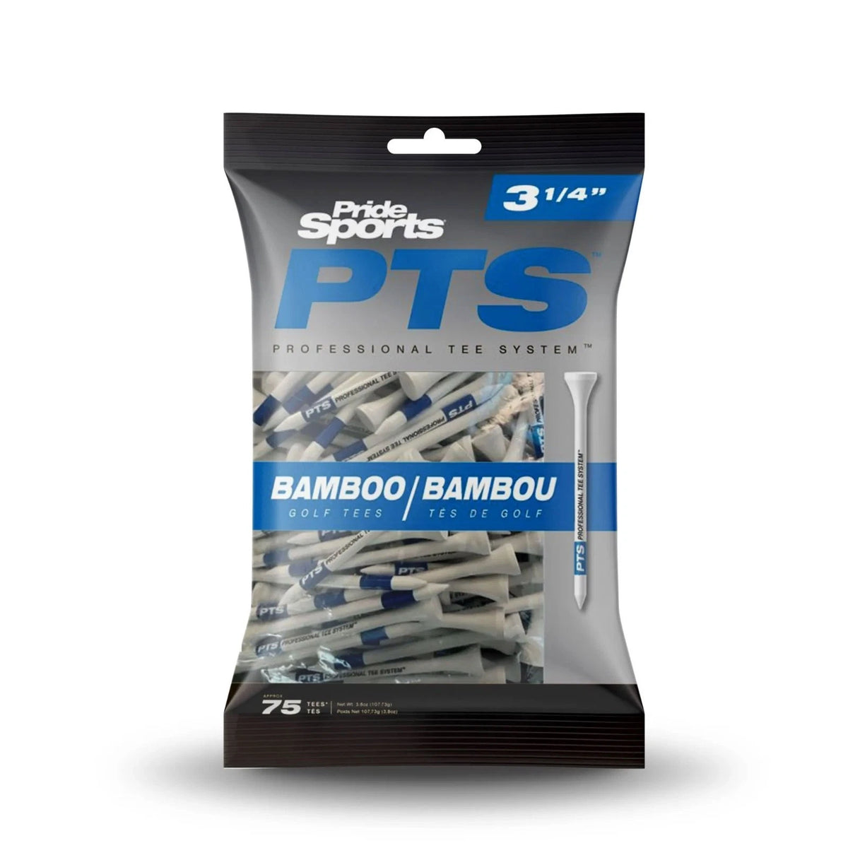 Pride Sports PTS Bamboo 3 1/4" Golf Tees (75 Pack)