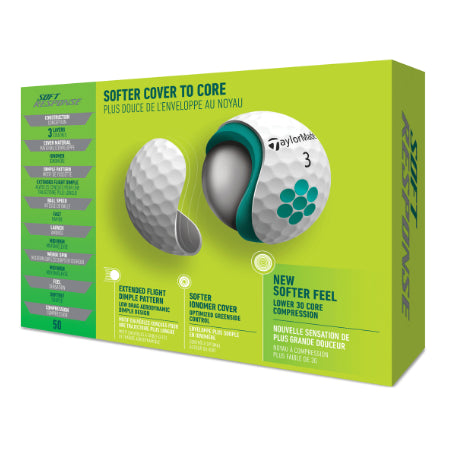 Taylormade Soft Response Golf ball - White Dozen